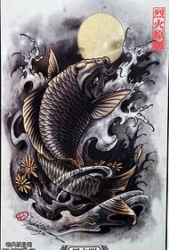 un modello di tatuaggio di calamari