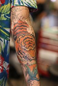 Enkel Tiger Tattoo Patroon