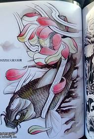 Squid Lotus Tattoo Muster