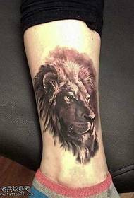 рисунок татуировки лодыжка лев