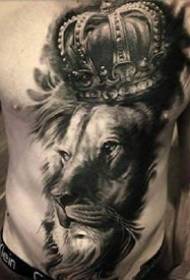 Figiúr Lion Tattoo - Patrún Leo Tattoo Cruthaitheach Leo de dhá réaltbhuíon Leo