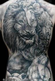 cool lion tattoo pattern