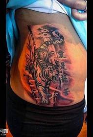 Modello di tatuaggio tigre in vita