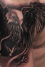 Malaking pattern ng tattoo ng Biger's Eagle