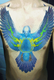 przystojny wzór tatuażu orzeł klatki piersiowej