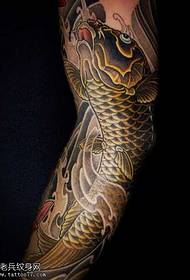 muundo wa tattoo ya squid ya anga