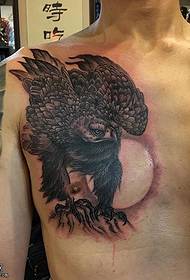 Orel tetování vzor na hrudi