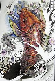 ett fläckig tioarmad bläckfisk tatueringsmönster
