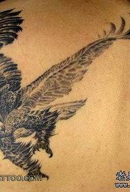 Eagle Tattoo Pattern: Eagle Tattoo Vzorec z ramenskimi krili