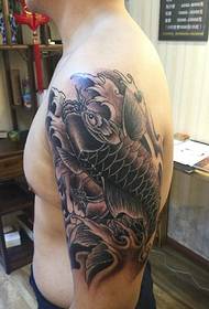 a group of very popular classic carp Tattoo pattern