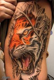 Talje dominerende Tiger Tattoo mønster