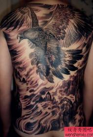 Patrón doméstico de tatuaxe de aguia