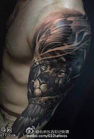 shoulder classic tiger tattoo pattern