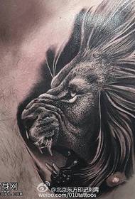 váll oroszlán tetoválás minta