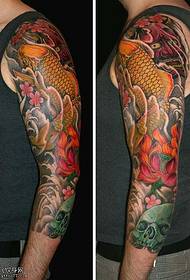 mkono njano squid tattoo muundo