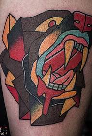 tele uzorak tetovaža lava u boji