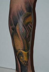 patró de tatuatge de calamar de les cames