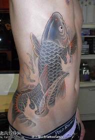 Modello tatuaggio tatuaggio koi stile cinese