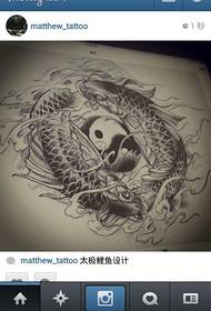 modello di tatuaggio calamari in stile tradizionale cinese