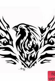 cool een totem eagle tattoo-patroon