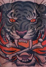 veľký tiger tetovanie vzor pre nohy