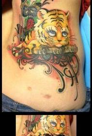 Ukwu mara mma cute tiger tattoo ụkpụrụ