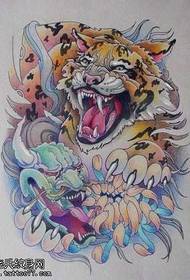tigro tatuiruotės modelis