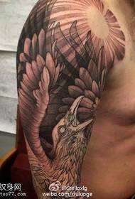 shoulder eagle tattoo pattern