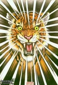 Manuskrip Tiger Tiger Tattoo Patroon  129201 @ Big Arm Color Tiger Tattoo Patroon