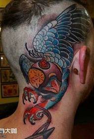 Head Eagle Tattoo Pattern