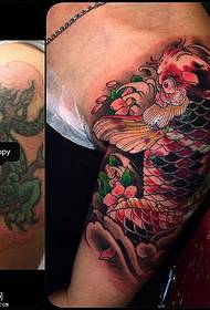 axel sakura koi tatuering mönster