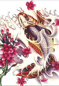 Ļoti skaists kalmāru tetovējuma manuskripts