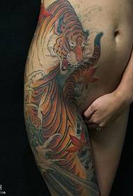 Hip e grousst Tiger Tattoo Muster