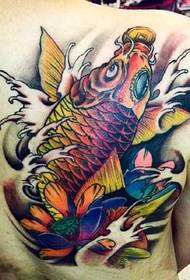 стильний і красивий візерунок татуювання кальмарів