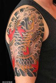 maskot bläckfisk tatuering mönster på armen