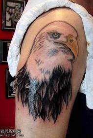 Arm Eagle Head Tattoo Pattern