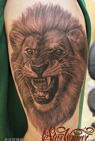 arm tyrann lejon tatuering mönster