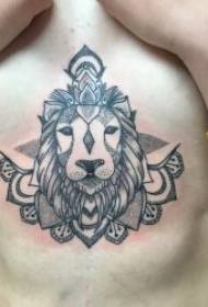 modello del tatuaggio del leone modello del tatuaggio del leone di perdita laterale prepotente multipla