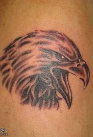 Braccio bellissimo modello di tatuaggio avatar testa d'aquila