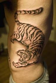 Säit Rippen Chinesesch Stil grouss Tiger Tattoo Muster