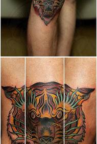 klassesch klassesch Schoulkop Tattoo Muster 129506-Schéinheets Taille léif léif Tiger Tattoo Muster