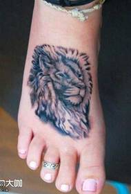 láb oroszlán tetoválás minta