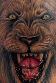 rugxa leono realisma tatuaje