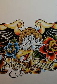 Manoscritto tatuaggio aquila