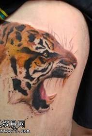 Намунаи Ferocious Big Tiger Tattoo Tattoo