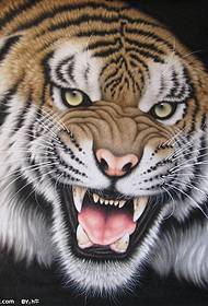 Tattoo show picture for you to share some of the domineering tiger head tattoo pattern manuscript pictures