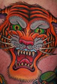 Klassesch Style Roaring Tiger Tattoo Muster