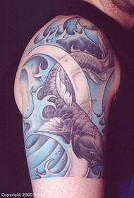 painted carp fishing source tattoo tattoo pattern