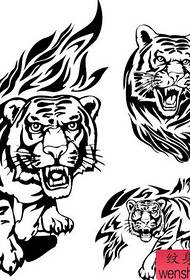 ຮູບແບບ Tattoo Tiger: ຮູບ Tattoo Tiger Tattoo ຮູບແບບ