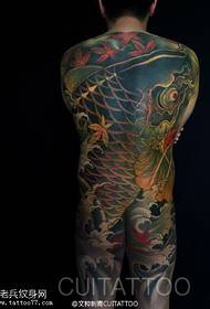 modello di tatuaggio koi classico per tutto il corpo